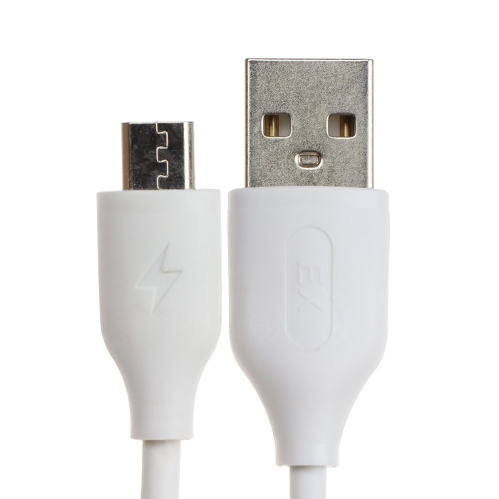 Сетевое зарядное устройство Exployd EX-Z-465, 2 USB, 3.1A, кабель microUSB, белое - фото 51459820