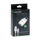 Сетевое зарядное устройство Exployd EX-Z-465, 2 USB, 3.1A, кабель microUSB, белое - Фото 8