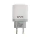 Сетевое зарядное устройство Exployd EX-Z-1439, 2 USB, 2.4 А, кабель Type-C, белое - фото 51459855 Сетевое зарядное устройство Exployd EX-Z-1439, 2 USB, 2.4 А, кабель Type-C, белое - фото 51459855