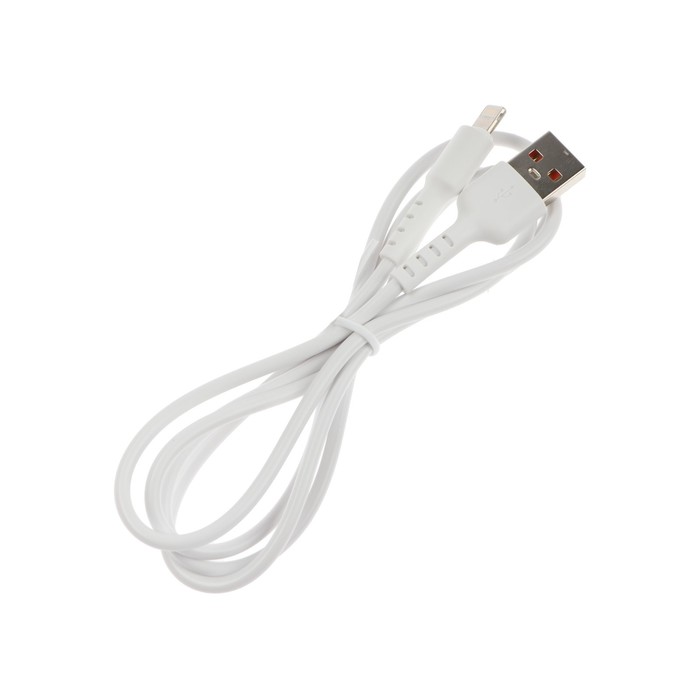 Кабель Exployd EX-K-1262, Lightning-USB, 3 А, 1 м, зарядка/передача данных, силикон, белый - фото 51459899