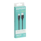 Кабель Exployd EX-K-495, Lightning-USB, 1 м, зарядка/передача данных, черный - фото 51479536 Кабель Exployd EX-K-495, Lightning-USB, 1 м, зарядка/передача данных, черный - фото 51479536