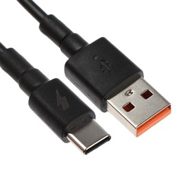 Кабель Exployd EX-K-1275, Type-C - USB, 3 А, 1 м, зарядка/передача данных, силикон, черный 9514943