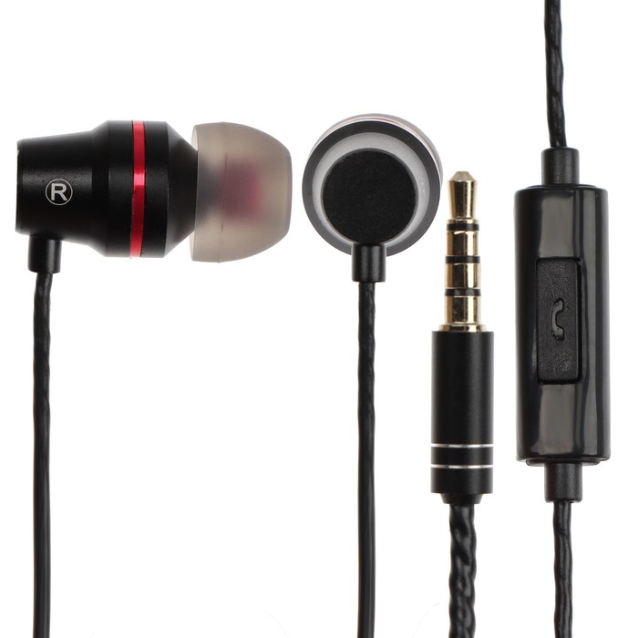 Наушники Exployd EX-HP-866 вакуумные микрофон 108 дБ 32 Ом 35 мм 12 м черные 16900₽