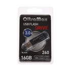 Флешка OltraMax 260, 16 Гб, USB3.0, чт до 70 Мб/с, зап до 20 Мб/с, черная 9514975 - фото 10315678