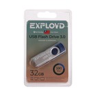 Флешка Exployd 590, 32 Гб, USB3.0, чт до 70 Мб/с, зап до 20 Мб/с, синяя - Фото 1