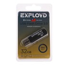 Флешка Exployd 660, 32 Гб, USB3.0, чт до 70 Мб/с, зап до 20 Мб/с, черная 9514986 - фото 10315700