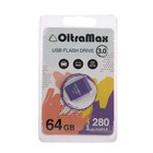 Флешка OltraMax 280, 64 Гб, USB3.0, чт до 70 Мб/с, зап до 20 Мб/с, Blue Purple 9514999 - фото 10315726