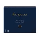 Картриджи ддя перьевой ручки набор 8шт Waterman Standard, черные, блистер S0110850 - Фото 2