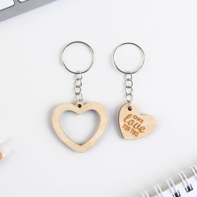 Брелок для ключей парный «Вместе навсегда», деревянный, 9×15 см