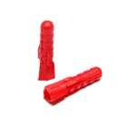 Дюбель "ТУНДРА", тип Т, распорный, полипропиленовый, 6х30 мм, 1000 шт 9501137 - фото 16182127