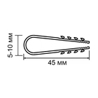 Дюбель-хомут ТУНДРА, для круглого кабеля, нейлоновый, 5-10 мм, белый, 100 шт. - Фото 5
