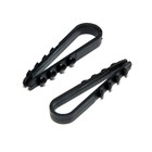 Дюбель-хомут ТУНДРА, для круглого кабеля, нейлоновый, 5-10 мм, черный, 100 шт. - Фото 3