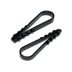 Дюбель-хомут ТУНДРА, для круглого кабеля, нейлоновый, 11-18 мм, черный, 100 шт. - Фото 3