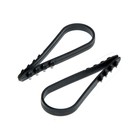 Дюбель-хомут ТУНДРА, для круглого кабеля, нейлоновый, 19-25 мм, черный, 100 шт. - Фото 3