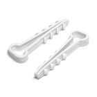 Дюбель-хомут ТУНДРА, для плоского кабеля, нейлоновый, 10 мм, белый, 100 шт. - Фото 3