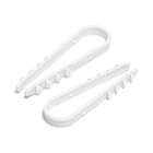 Дюбель-хомут ТУНДРА, для круглого кабеля, нейлоновый, 11-18 мм, белый, 100 шт. - Фото 3