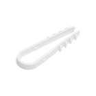 Дюбель-хомут ТУНДРА, для круглого кабеля, нейлоновый, 11-18 мм, белый, 100 шт. - Фото 5