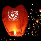 Небесный фонарик в форме сердца "Любовь в наших сердцах" - Фото 1