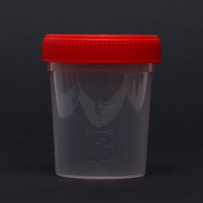 Контейнер стерильный, в индивидуальной упаковке, 120 мл - Фото 1