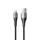 Кабель Accesstyle AL24-F100LED, Lightning - USB, 2.4 А, LED, быстрая зарядка, 1 м, черный - фото 319315743