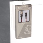 Кабель Accesstyle AL24-F100LED, Lightning - USB, 2.4А, LED, быстрая зарядка,1м,черно-красный - фото 51471854 Кабель Accesstyle AL24-F100LED, Lightning - USB, 2.4А, LED, быстрая зарядка,1м,черно-красный - фото 51471854