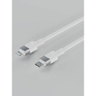 Кабель Accesstyle CL30-T100 White, Type-C - Lightning, 3 А, TPU, быстрая зарядка, 1 м, белый - фото 51460010 Кабель Accesstyle CL30-T100 White, Type-C - Lightning, 3 А, TPU, быстрая зарядка, 1 м, белый - фото 51460010