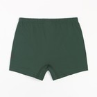 Трусы-боксеры для мальчика, цвет тёмно-зелёный, SKATE BORDING, рост 128 - фото 34646519