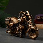 Фигура "Мотоцикл" бронза, 16х26х6см - фото 4793737