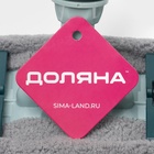 Швабра плоская Доляна, телескопическая стальная ручка, насадка из микрофибры, 35×11×71(111) см - Фото 6