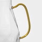 Кувшин для воды Magistro «Льдинка», 1.75 л, 14×21 см, с металлической крышкой, стекло, прозрачный - Фото 6