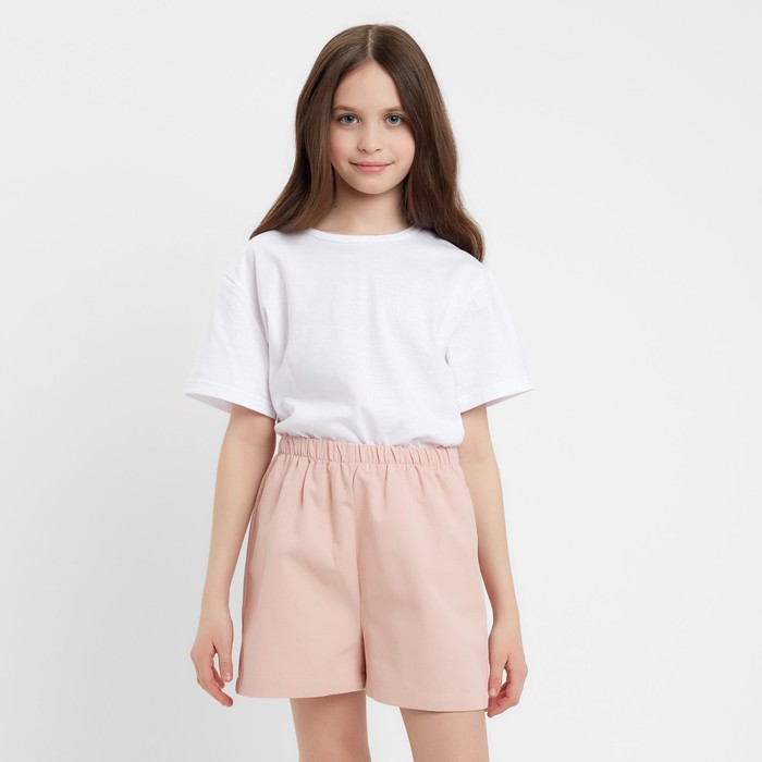 Шорты для девочки MINAKU, пыльно-розовые, рост 140 см