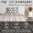 Постельное бельё "LoveLife" 1.5 сп 150х200 см, 150х210 см, 49х69 см -1 шт, МИКС, 100% хлопок, бязь 120г/м2 - Фото 1