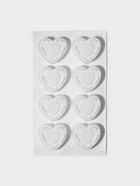 Форма для муссовых десертов Доляна «Сердце», силикон, 29×17×4.3 см, 8 ячеек (5.5×6.2×3.5 см), белая - Фото 4