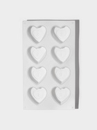 Форма для муссовых десертов Доляна «Сердце», силикон, 29×17×4.3 см, 8 ячеек (5.5×6.2×3.5 см), белая - Фото 5