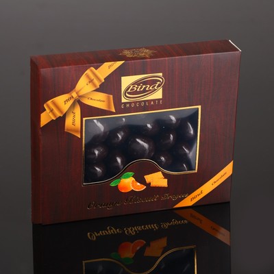 Шоколадное драже "Бисквит в шоколаде" со вкусом апельсина, 100 г