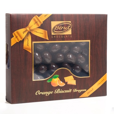 Шоколадное драже "Бисквит в шоколаде" со вкусом апельсина, 100 г