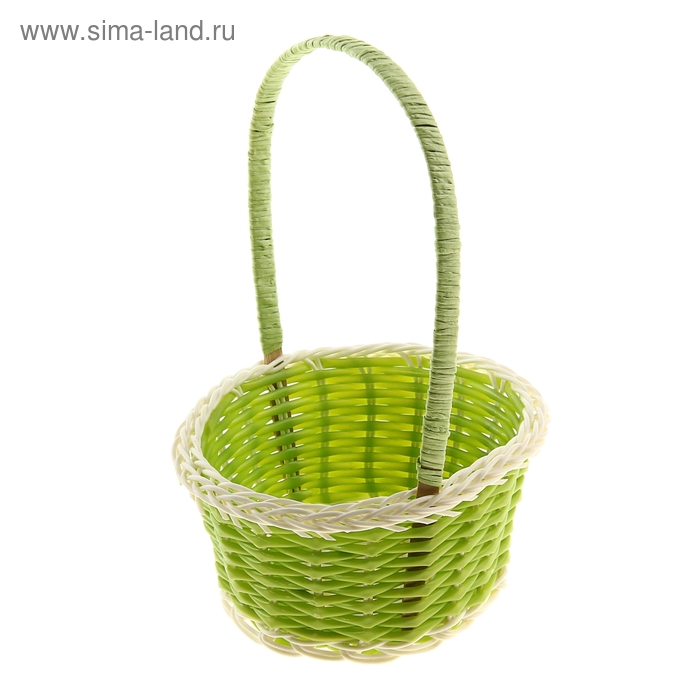Корзинка декоративная "Зелёная" 21х14х13,5 см - Фото 1