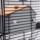 Клетка для грызунов «Пижон», 42×30×65 см, 4 этажа, 2 домика, колесо, миска, бежевая - Фото 2