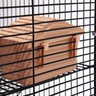 Клетка для грызунов «Пижон», 42×30×65 см, 4 этажа, 2 домика, колесо, миска, бежевая - Фото 12