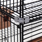 Клетка для грызунов «Пижон», 42×30×65 см, 4 этажа, 2 домика, колесо, миска, бежевая - Фото 19