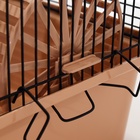 Клетка для грызунов «Пижон», 42×30×65 см, 4 этажа, 2 домика, колесо, миска, бежевая - Фото 11