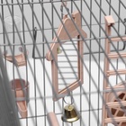 Клетка для птиц «Пижон» №100, разборная, 42×30×37 см, укомплектованная, бежевая - Фото 2