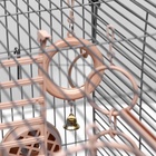 Клетка для птиц «Пижон» №100, разборная, 42×30×37 см, укомплектованная, бежевая - Фото 17