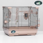 Клетка для птиц «Пижон» №100, разборная, 42×30×37 см, укомплектованная, бежевая - Фото 6