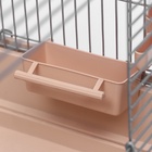 Клетка для птиц «Пижон» №100, разборная, 42×30×37 см, укомплектованная, бежевая - Фото 8