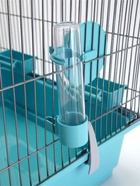 Клетка для птиц «Пижон», разборная, 42×30×66 см (укомплектованная) бирюзовая - Фото 11