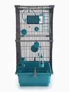 Клетка для птиц «Пижон», разборная, 42×30×66 см (укомплектованная) бирюзовая - Фото 5