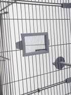 Клетка для птиц "Пижон", разборная, 42 х 30 х 94см (укомплект.) светло-серая - Фото 7