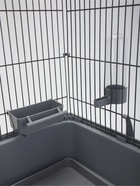 Клетка для птиц "Пижон", разборная, 42 х 30 х 94см (укомплект.) светло-серая - Фото 8