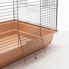 Клетка для птиц «Пижон» №104-Б, разборная, 58×40×88 с, 2 секции, бежевая - Фото 15